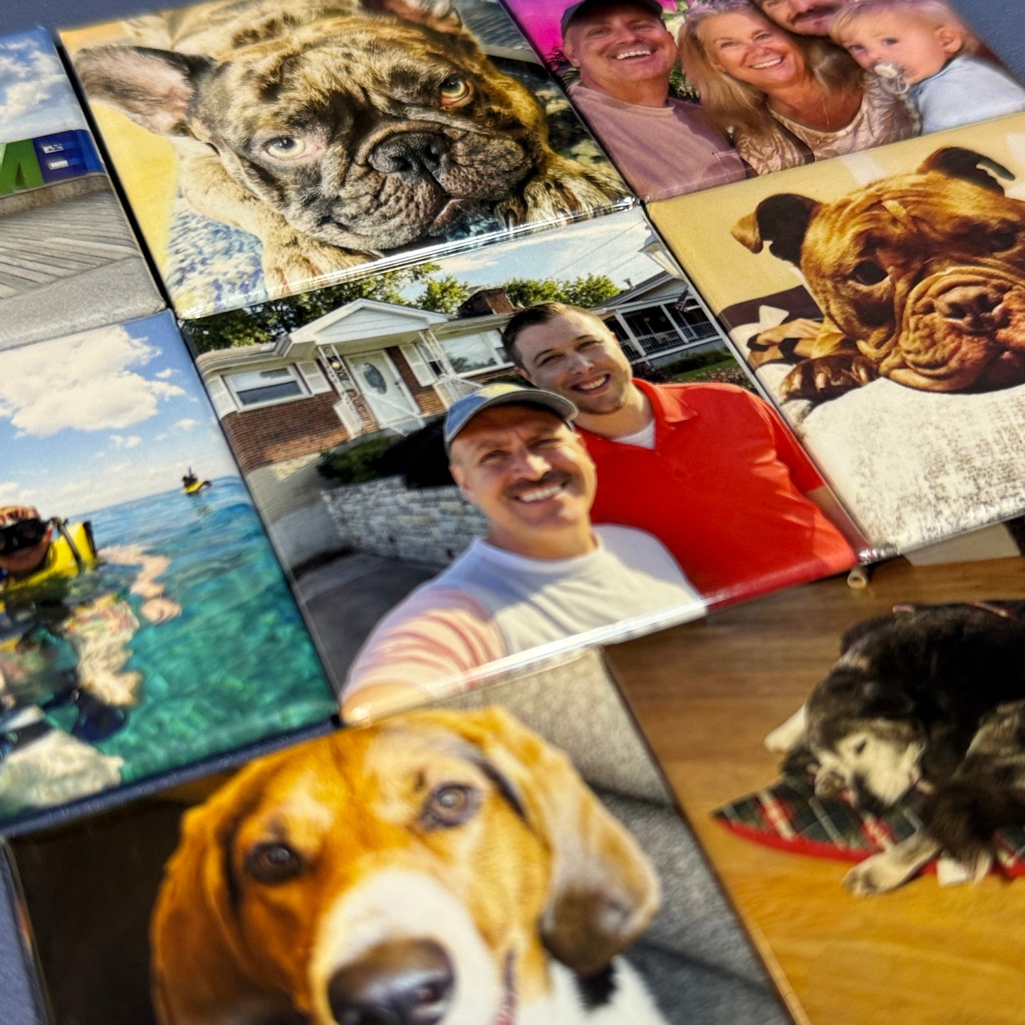 Square Custom Photo Magnets - 12 Pack