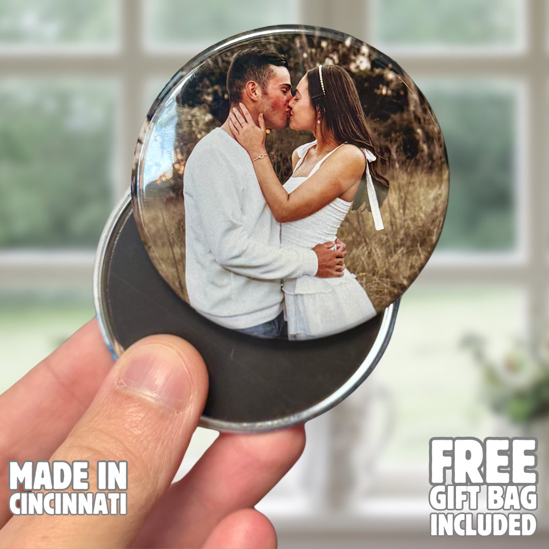 Round Custom Photo Magnets