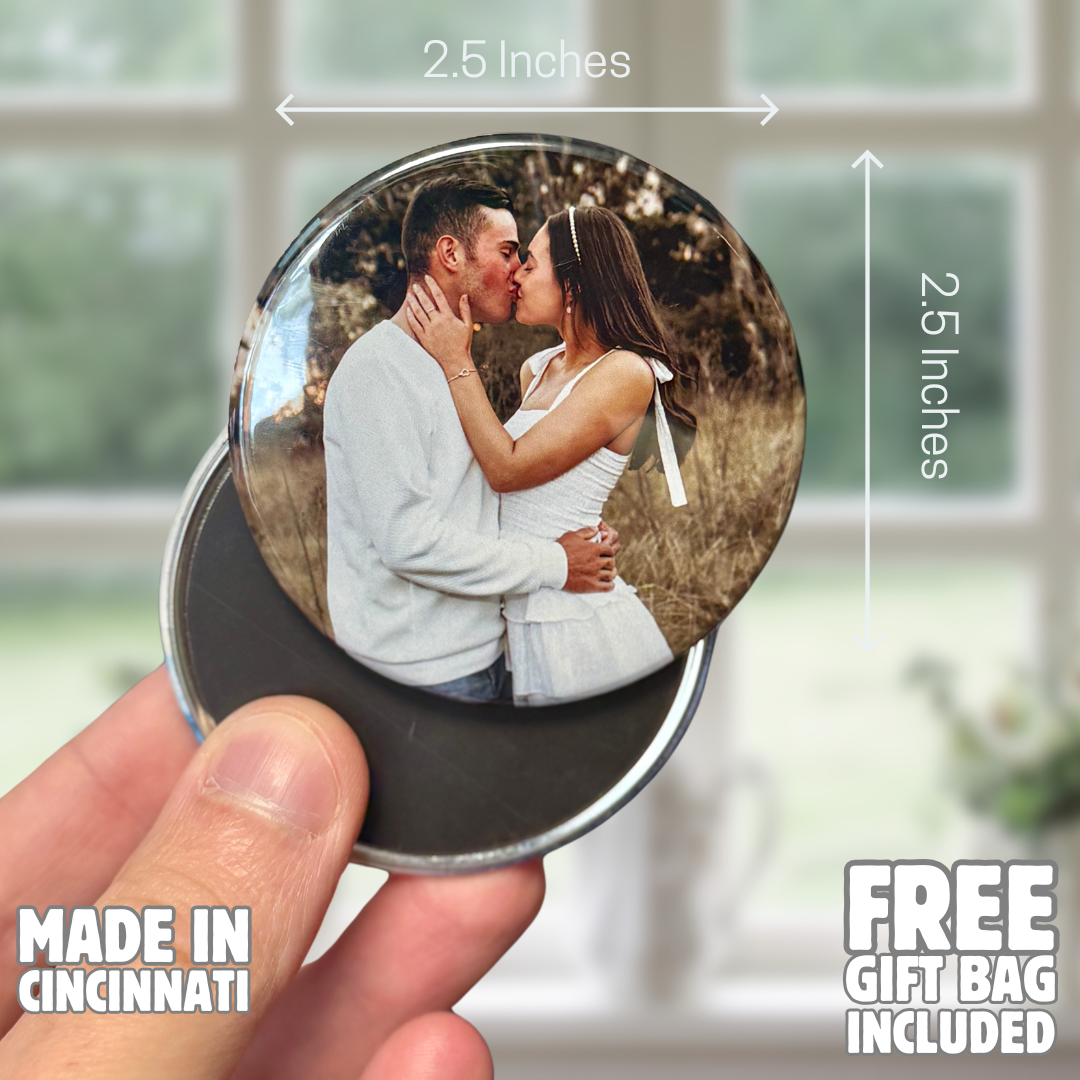 Round Custom Photo Magnets