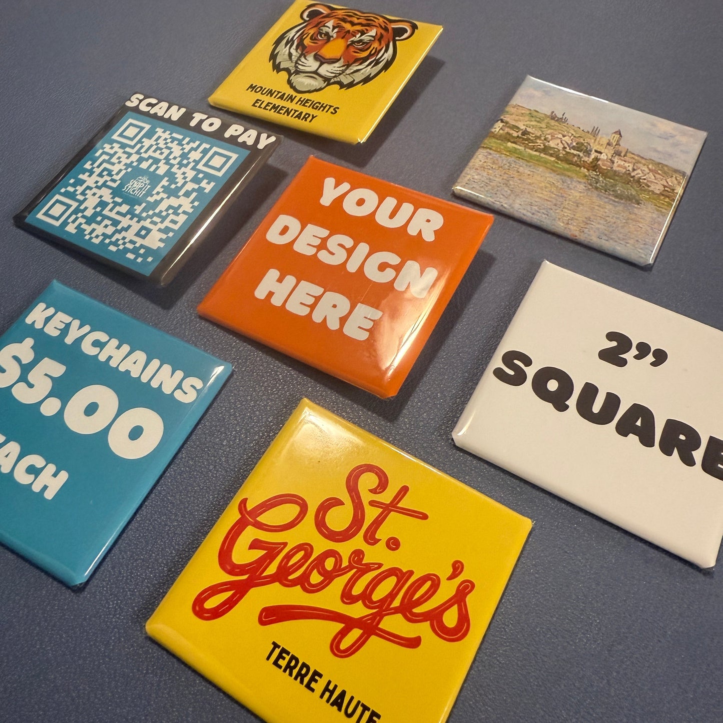 Custom Photo Magnet – Design Your Own Square Magnet, Promotional Magnets, Custom Artwork, Logo, Event, Wedding Favor