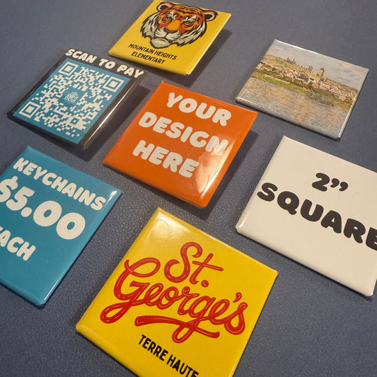 Custom Photo Magnet – Design Your Own Square Magnet, Promotional Magnets, Custom Artwork, Logo, Event, Wedding Favor