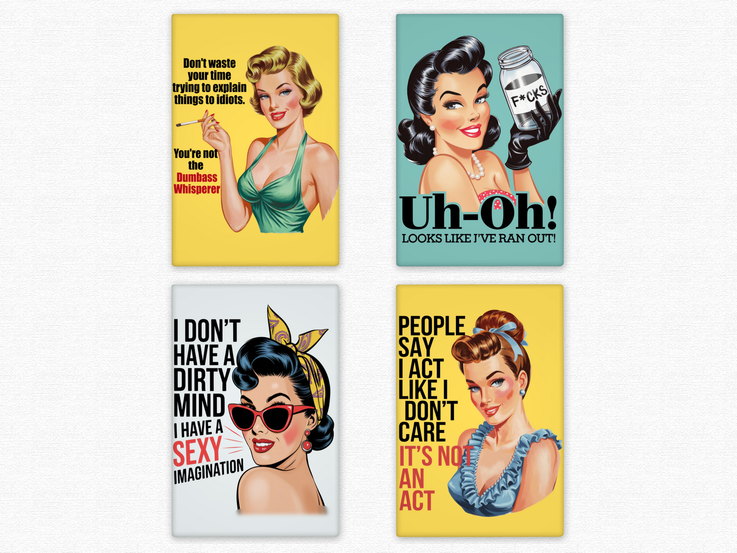 Uh-Oh ... Looks Looks Like I've Ran Out - Rectangle Magnet