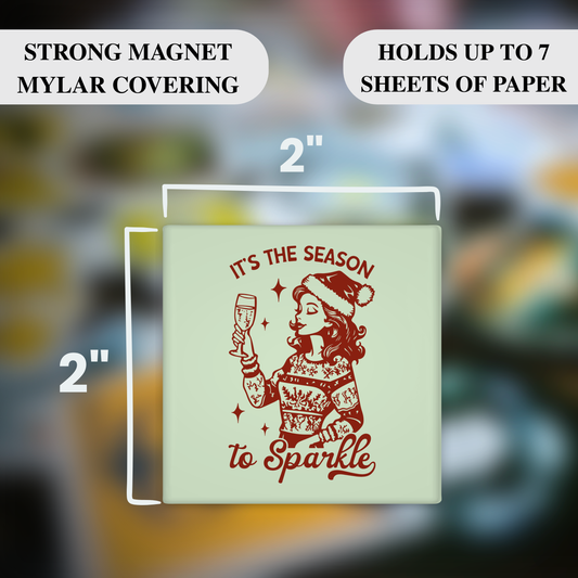 ’Tis the Season to Sparkle – Funny Sarcastic Retro Housewife Christmas Magnet