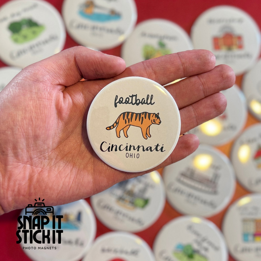 Queen City - Cincinnati Collection - Round Magnet