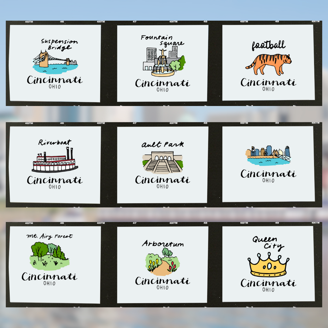 Queen City - Cincinnati Collection - Round Magnet