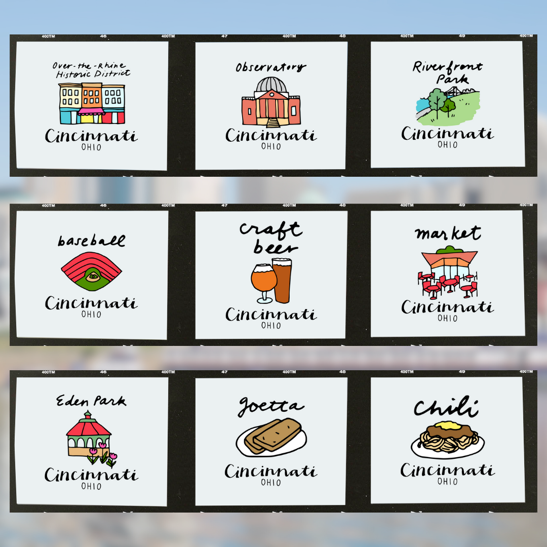 Queen City - Cincinnati Collection - Round Magnet