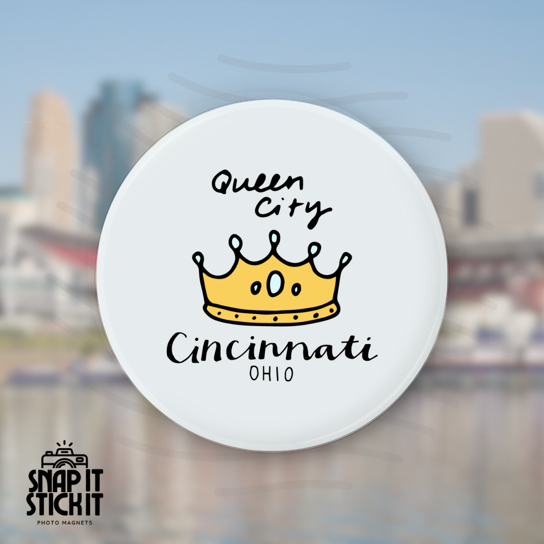 Queen City - Cincinnati Collection - Round Magnet