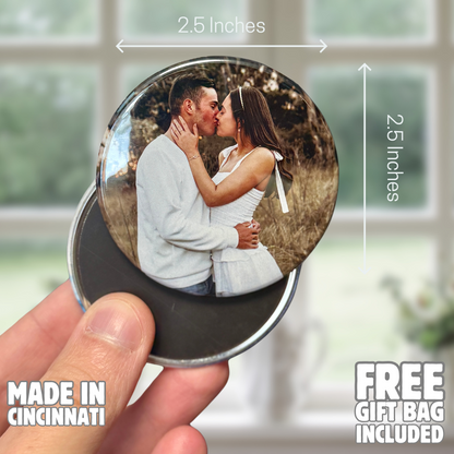 Round Custom Photo Magnets