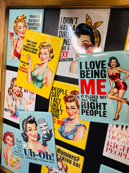 People Say I Act Like I Don't Care... It's Not An Act - Rectangle Magnet