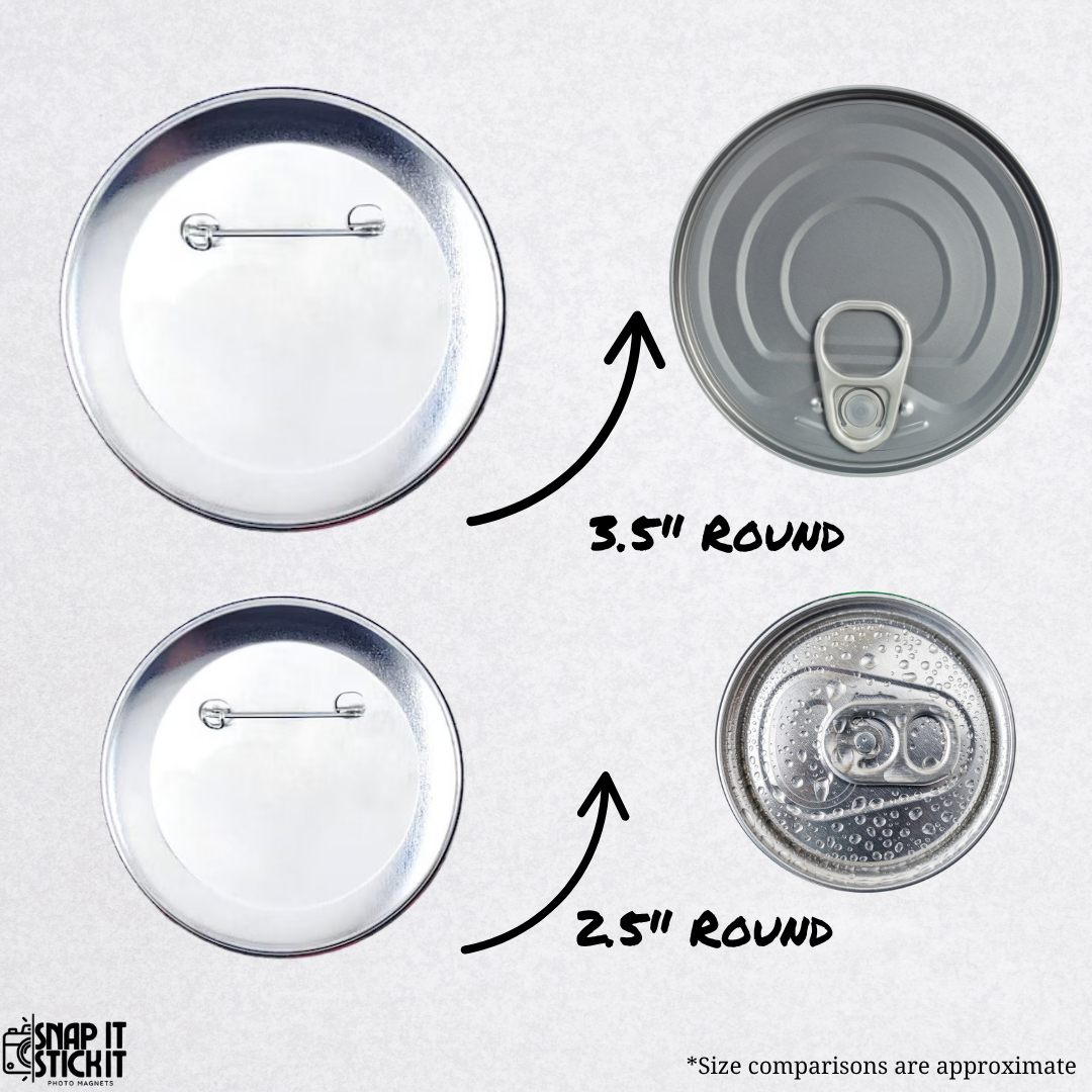 Custom Memorial Button – In Loving Memory Pin – Personalized Keepsake