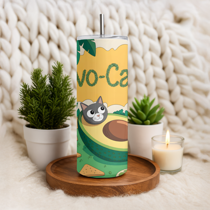 Avo-Catto Gray Cat – 20oz Tumbler
