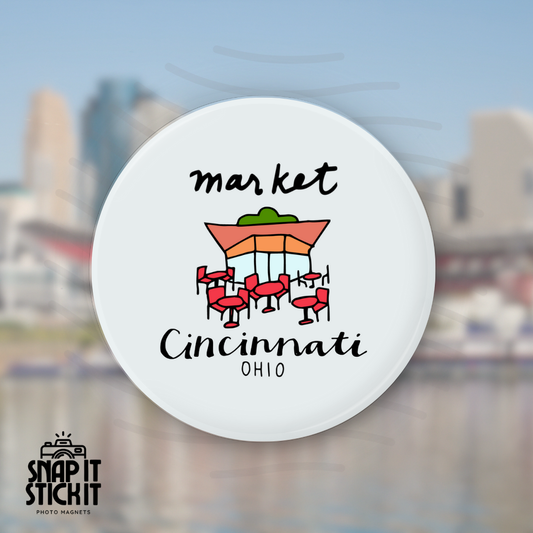 Local Market - Cincinnati Collection - Round Magnet