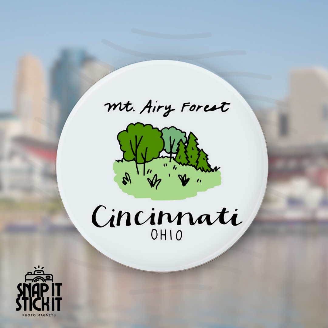 Mount Airy - Cincinnati Collection - Round Magnet