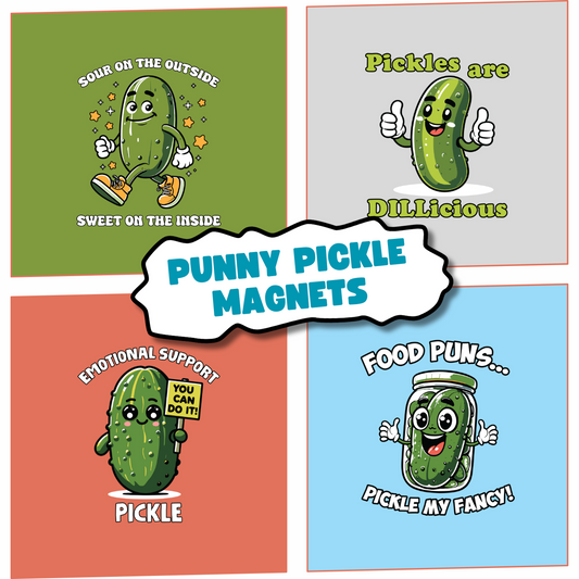 Punny Magnets • Pickles Set 1