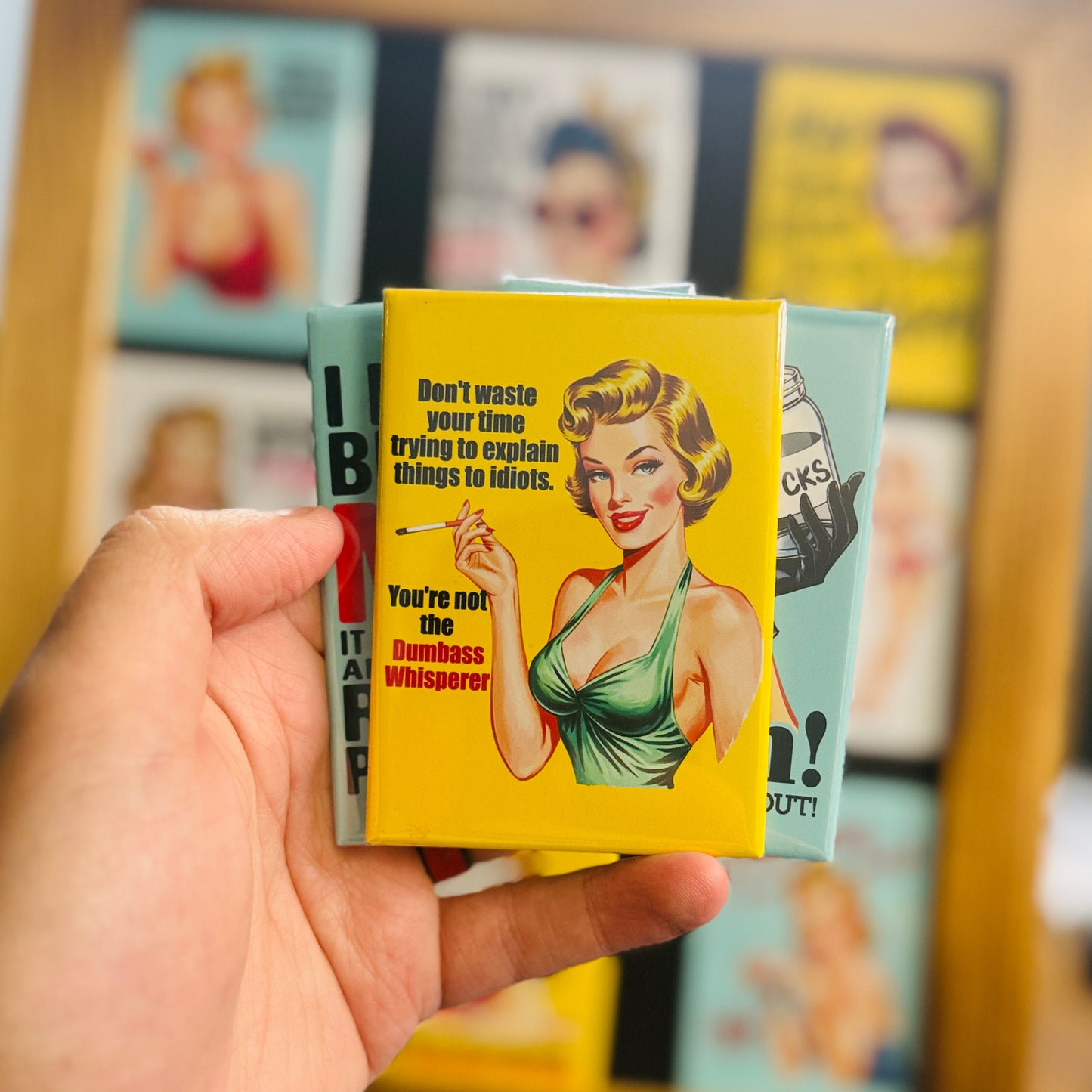 People Say I Act Like I Don't Care... It's Not An Act - Rectangle Magnet