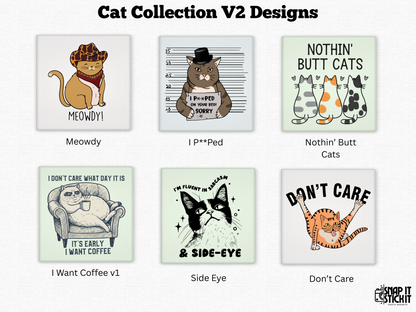 Meowdy - Cat Humor 2x2 Square Magnet