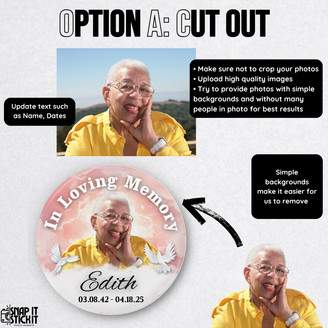 Custom Memorial Button – In Loving Memory Pin – Personalized Keepsake