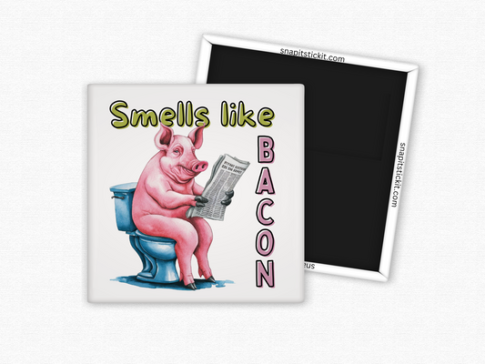 Smells Like Bacon Novelty Magnet - 2x2 Square