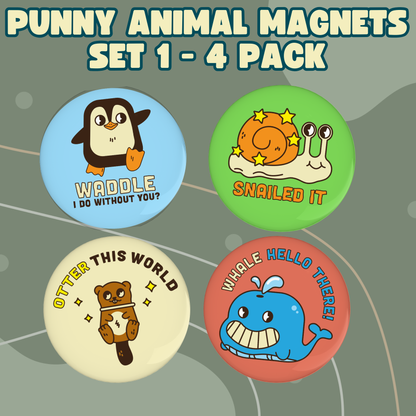 Punny Magnets • Animals