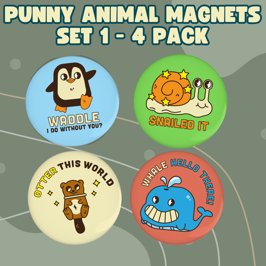 Punny Magnets • Animals