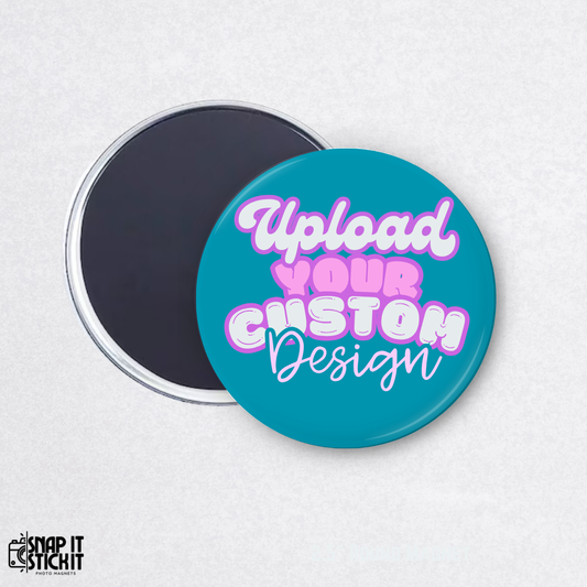 Custom Photo Magnet Round – Design Your Own Round Magnet, Promotional Magnets, Custom Artwork, Logo, Event, Wedding Favor