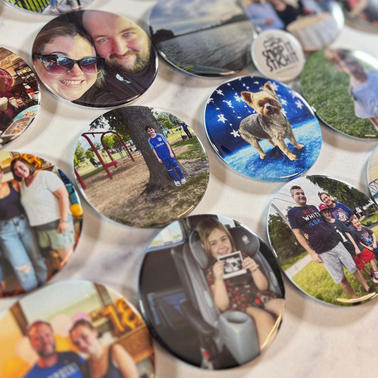 Custom Photo Magnets – Personalized Round Magnets | Unique Gift for Weddings, Birthdays, Anniversaries & More | Set of 6 Premium Magnets