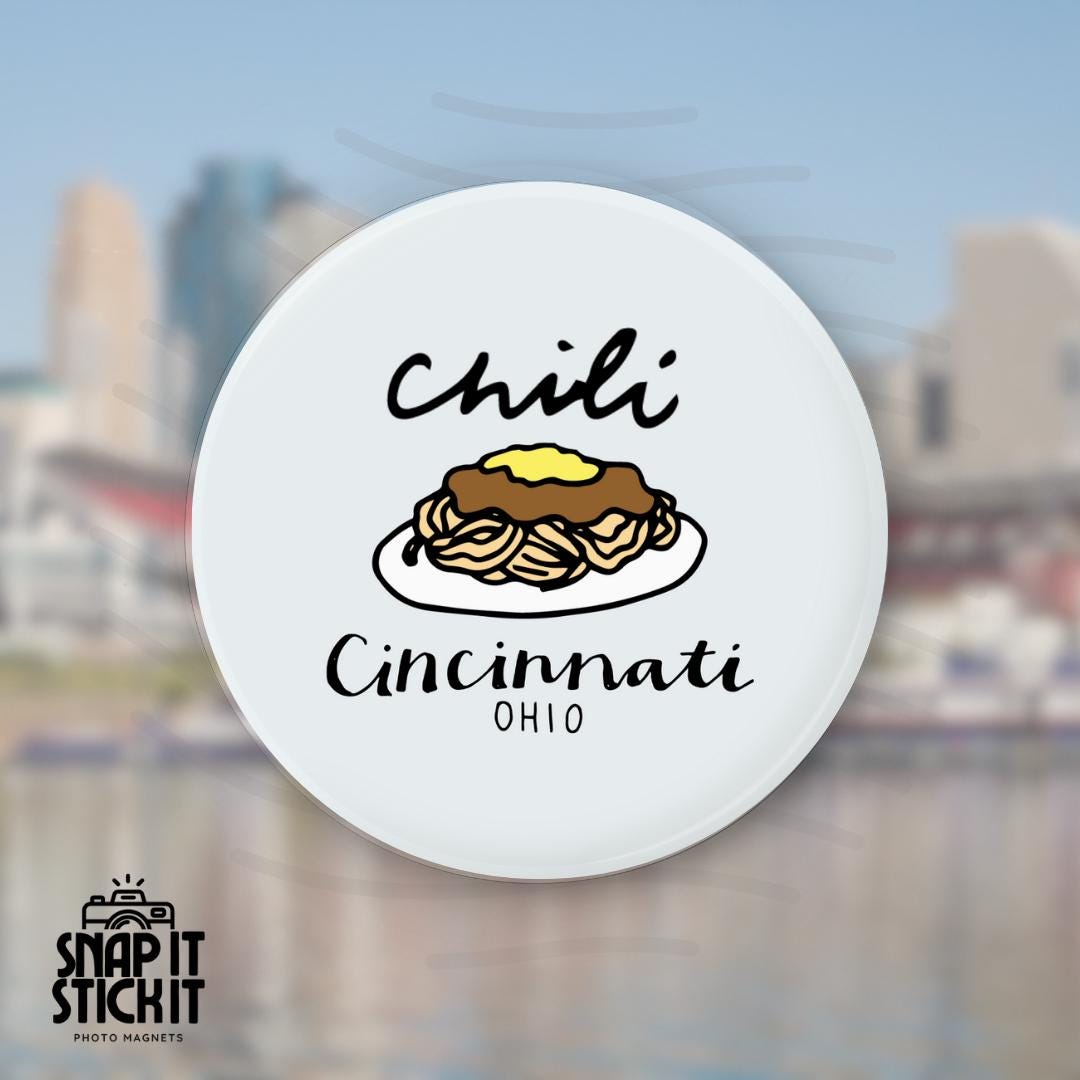 City of Cincinnati Magnet Set | Cincinnati Chili | Goetta | Queen City |