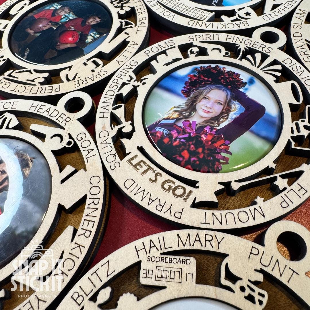 Personalized Color Guard Ornament with Photo Inlay | Custom Laser-Cut Marching Band Keepsake | Team Gift, Performer Award, or Coach