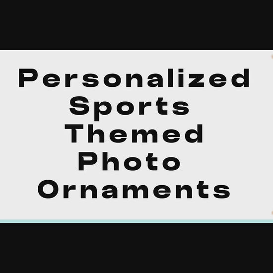 Personalized Golf Photo Ornament | Custom Golf Player Christmas Gift | Laser Cut Wood Ornament with Photo Inlay | Golf Team Keepsake