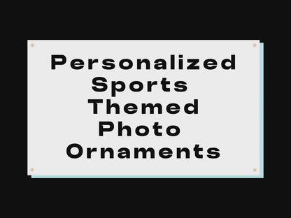 Personalized Golf Photo Ornament | Custom Golf Player Christmas Gift | Laser Cut Wood Ornament with Photo Inlay | Golf Team Keepsake
