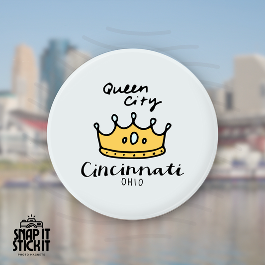 Queen City - Cincinnati Collection - Round Magnet